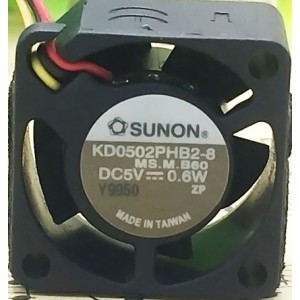 SUNON KD0502PHB2-8 5V 0.6W 3wires Cooling Fan